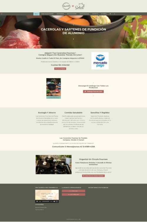 Web con tienda online para Distribuidora Soleil